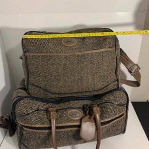 Verdi Tweed Travel Bag Luggage Suitcase Carry On Overnight Bag Shoulder Bag